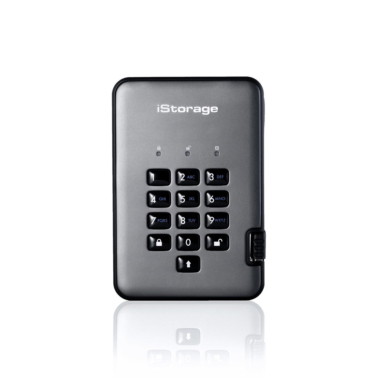 IS-DAP2-256-5000-C-X - iStorage diskAshur PRO2 HDD 5TB Secure Portable Hard Drive
