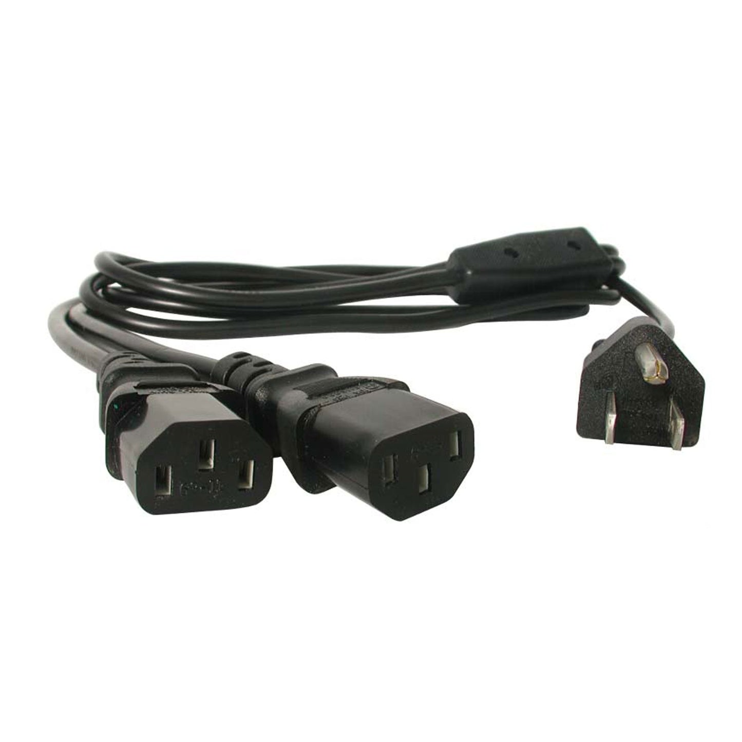 PXT101Y - StarTech.com 6FT (2M) 18AWG FLEXIBLE COMPUTER POWER CORD W/ NEMA 5-15P AND 2X IEC 60320 C13 C