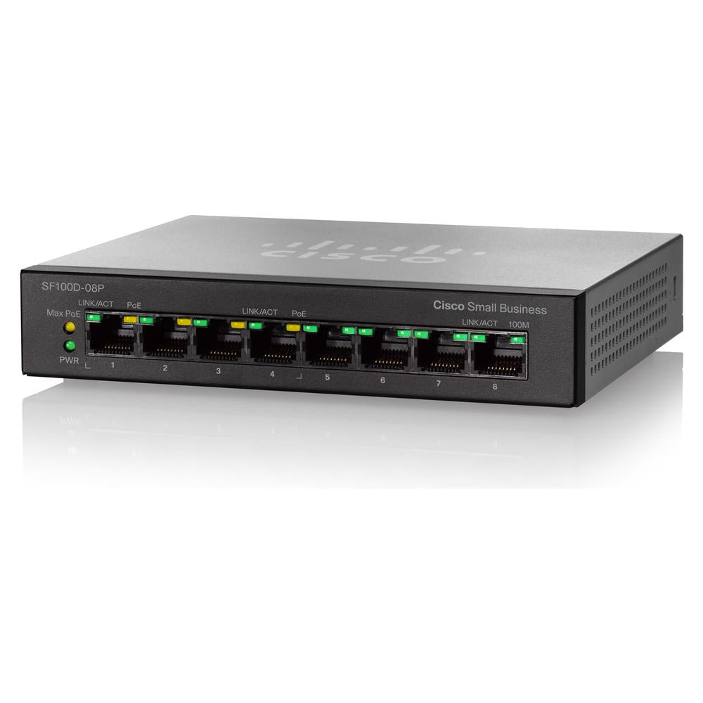 SF100D-08P-NA - Cisco SF100D-08P 8-PORT 10/100 POE DESKTOP SWI