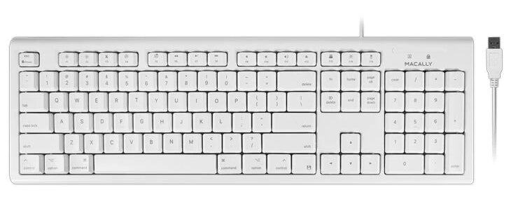 QKEY - MacAlly 104KEY WHITE FULL SIZE USB