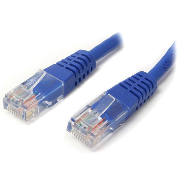 M45PATCH12BL - StarTech.com 12FT BLUE MOLDED CAT5E UTP PATCH CABLE