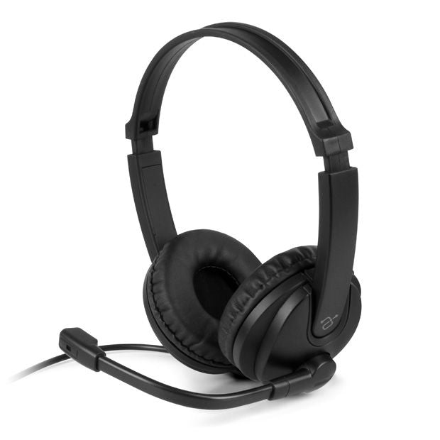 AWHU02FB - Aluratek WIRED USB STEREO HEADSET W/BOOM