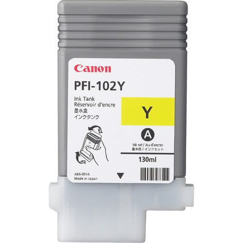 0898B001 - Canon CANON PFI-102Y YELLOW INK TANK 130ML