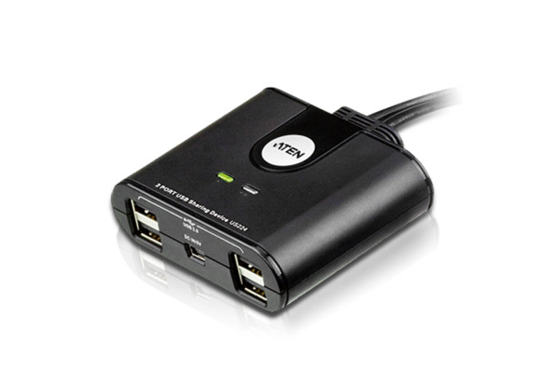 US224 - ATEN 2-PORT USB 2.0 SHARE HUB FOR 4 COMPUTERS