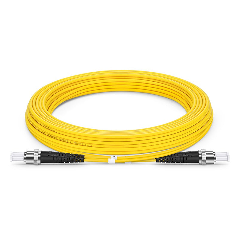 C2G 7M ST-ST 9/125 OS1 DUPLEX SINGLEMODE PVC FIBER OPTIC CABLE (USA-MADE) - YELL