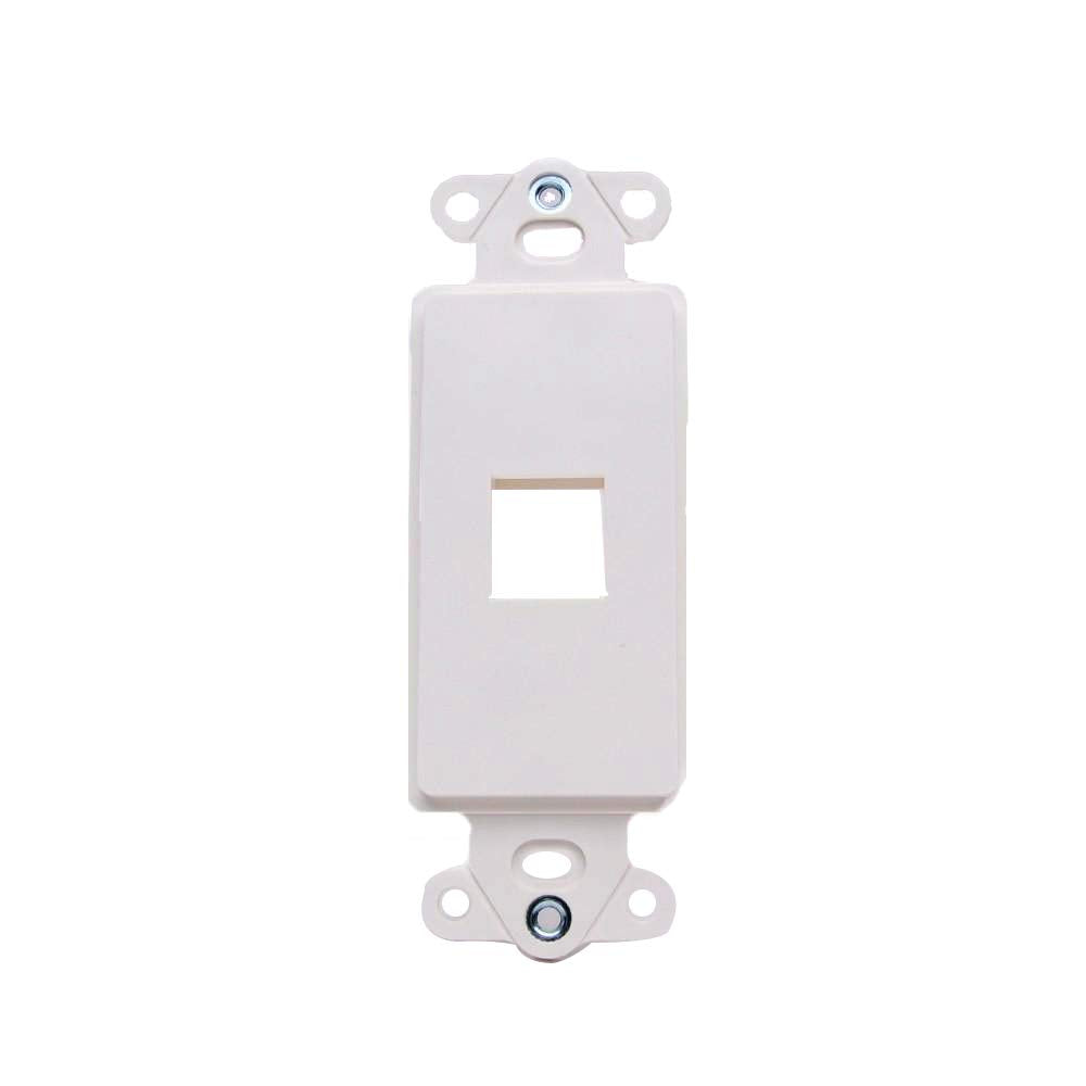 820321 - Vanco Decor Style Multi-Media Wall Plate Inserts 1 Port