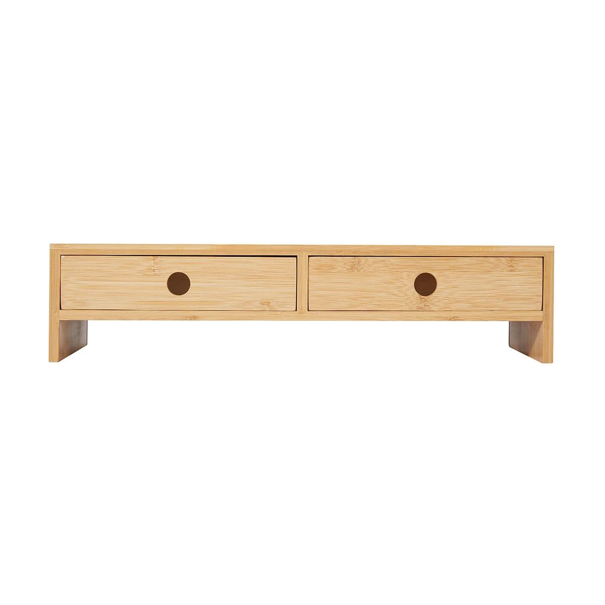 71008 - Officemate Bamboo Desktop Monitor Stand