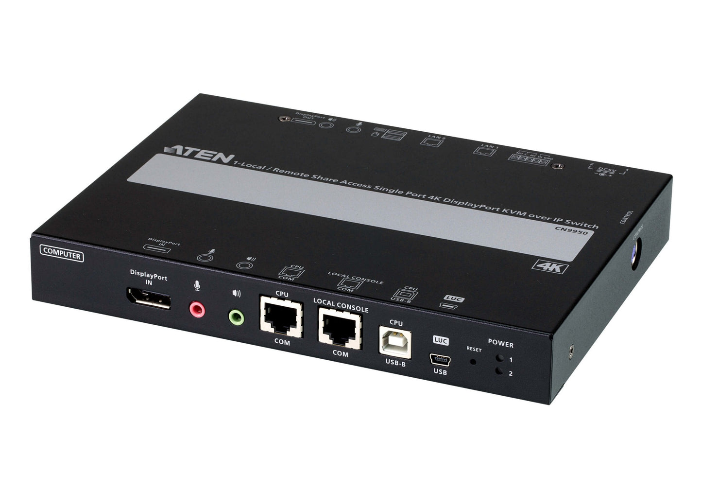 CN9950 - ATEN 4K-30 SINGLE PORT DISPLAYPORT KVM OVER IP SLIM VERSION