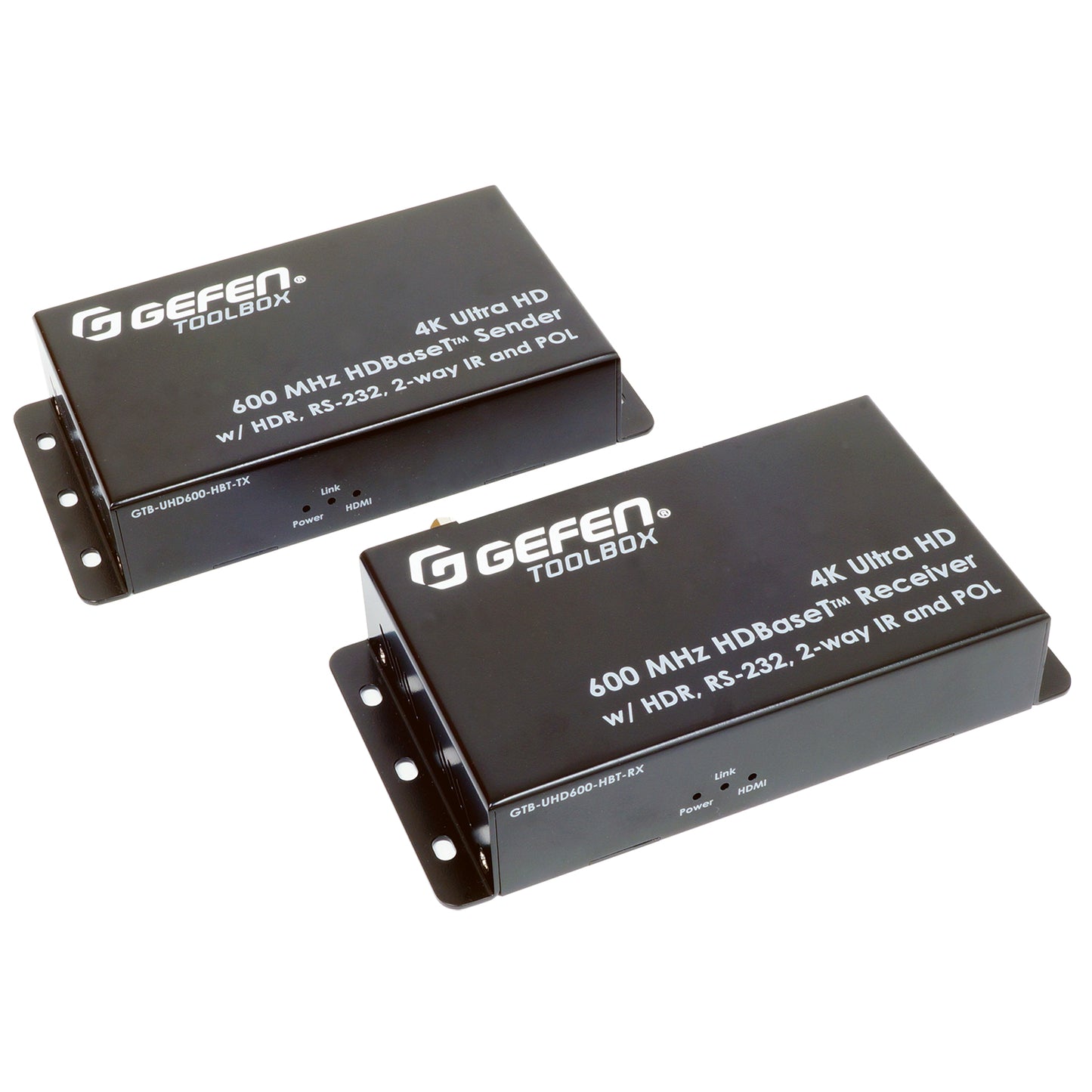GTB-UHD600-HBT - Gefen 4K ULTRA HD 600 MHZ HDBASET EXTENDER W/ HDR RS-232 2-WAY IR