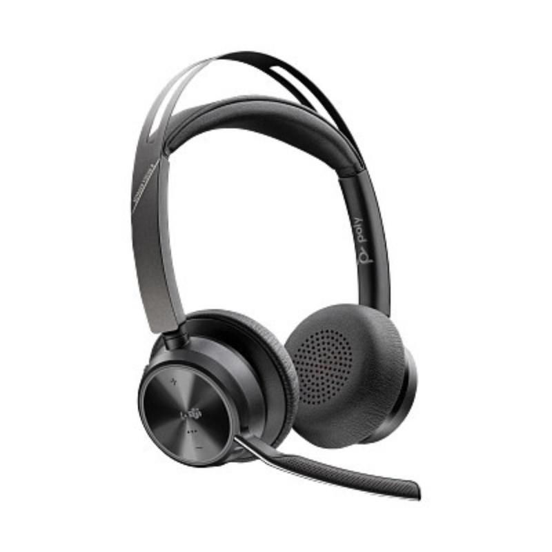 9T9K0AAAC3 - Poly Voyager Focus 2 Microsoft Teams USBC-C Headset + USB-C/A Adapter