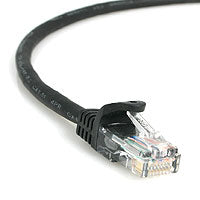 45PATCH25BK - StarTech.com 25FT BLACK CAT5E SNAGLESS PATCH CABLE