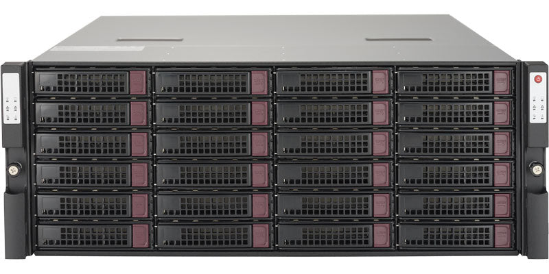 Supermicro SuperStorage 6048R-DE2CR24L Intel® C612 LGA 2011 (Socket R) Rack (4U) Black, Gray