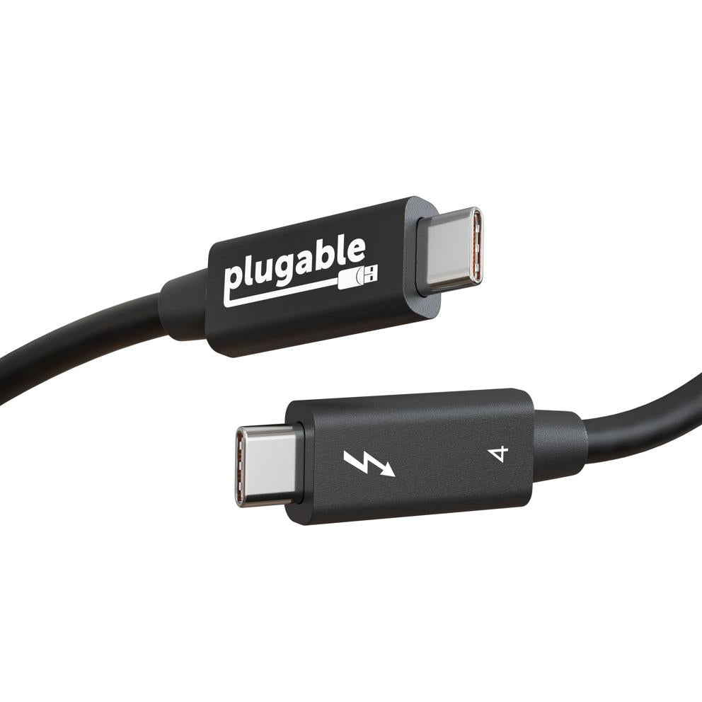 TBT4-40G1M - PLUGABLE TECHNOLOGIES PLUGABLE THUNDERBOLT 4 CABLE THUNDERBOLT CERTIFIED 1M/3.2FT 100W CHARGING SI