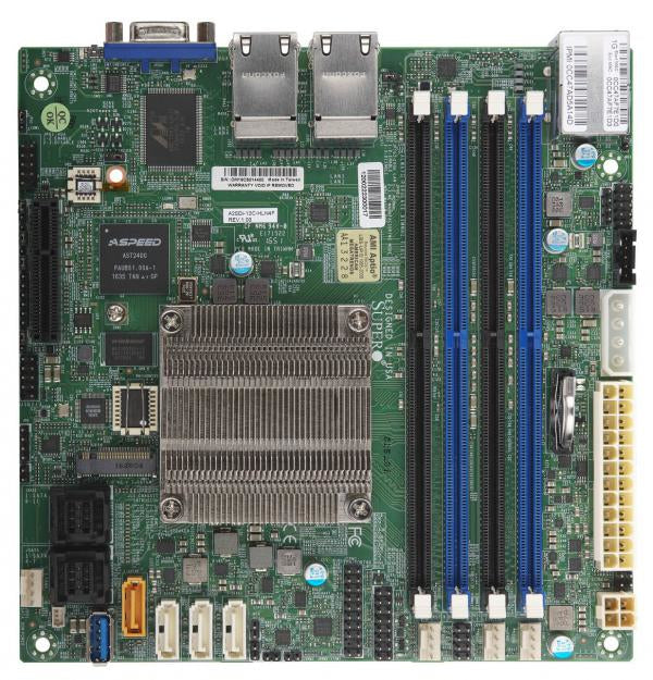MOTHER BOARD-INTEL, A2SDI-12C-HLN4F,EMBEDDED DENVERTON MITX,12 CORE,QUAD 1GB, SI