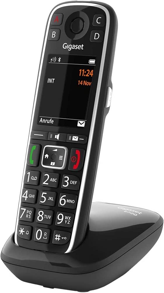 S30852-H2903-B101 - Gigaset E720 DECT Cordless Phone 2.2-Inch Display Black