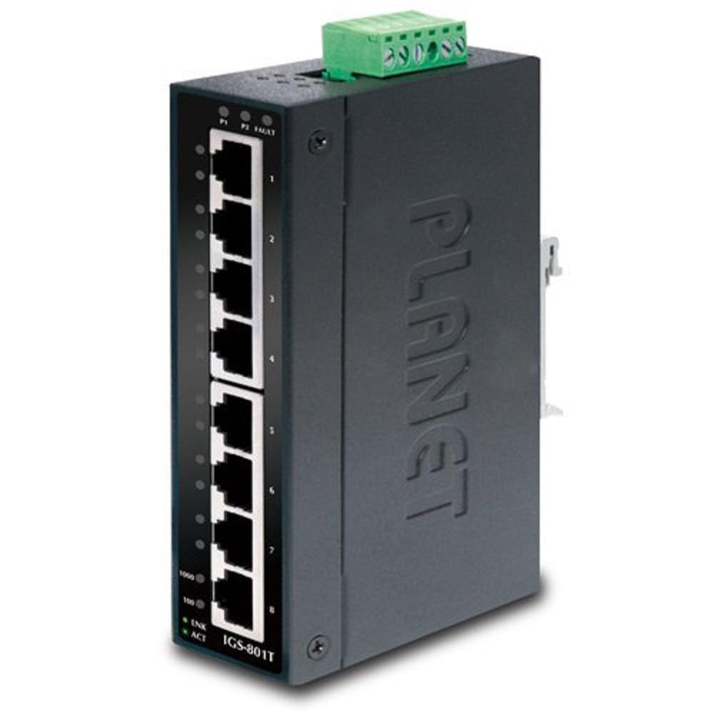IGS-801T - Planet 8-Port Industrial Gigabit Ethernet Switch