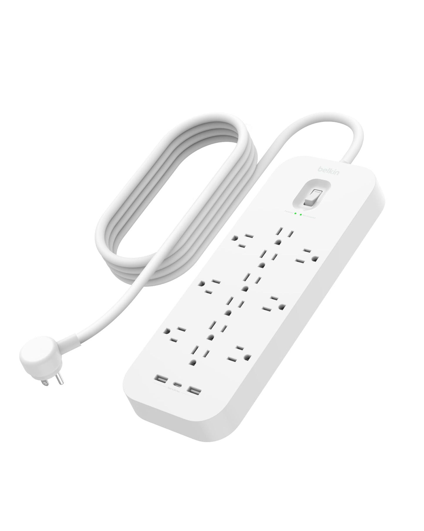 SRA007P12TT6 - Belkin 12 Outlet Surge Protector + USB-C and USB-A ports