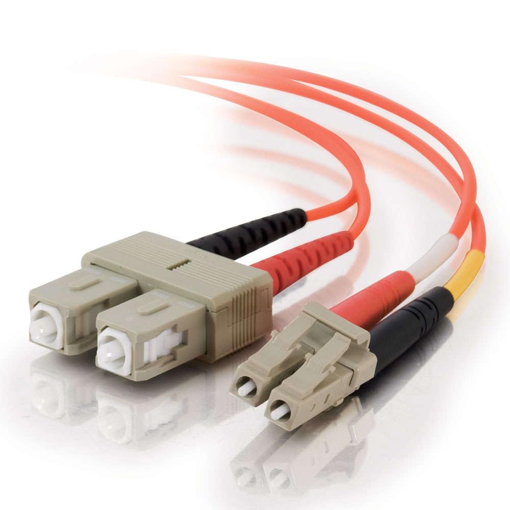 C2G 6m LC/SC LSZH Duplex 50/125 Multimode Fiber Patch Cable fiber optic cable 236.2" (6 m) Orange