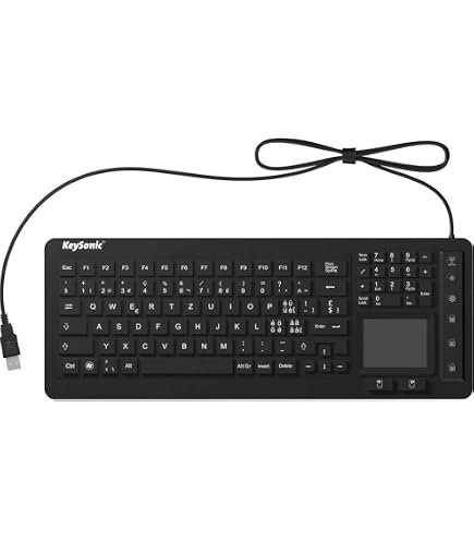 28076 - Keysonic US IP68 Silicone USB Keyboard