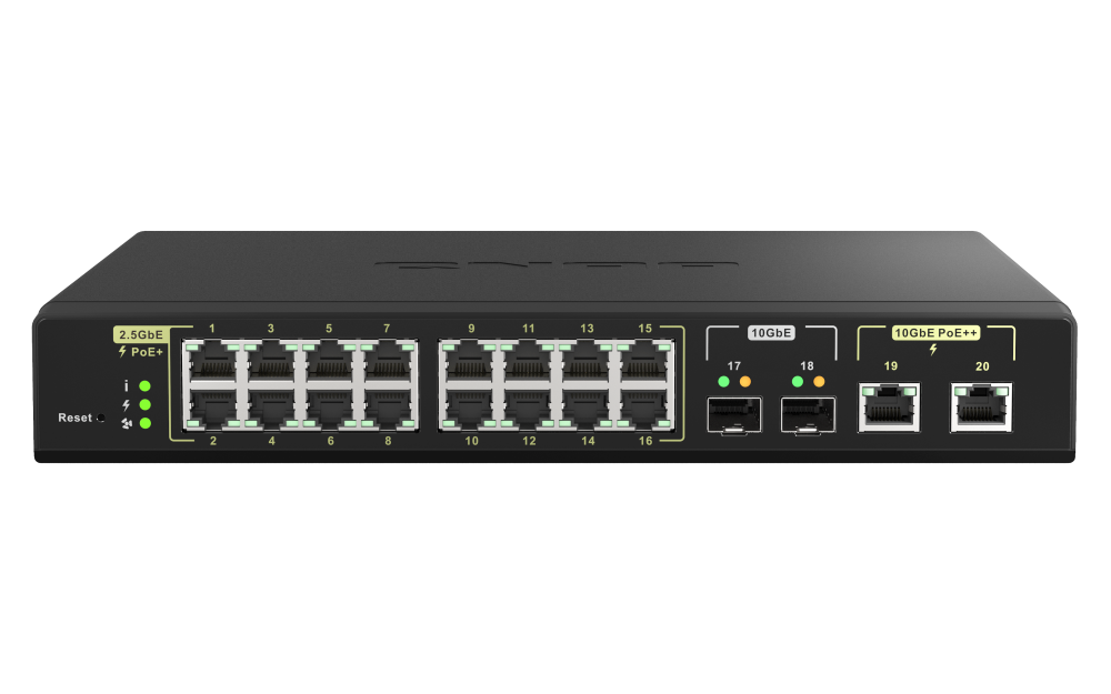 QSW-IM3216-8S8T - QNAP 16-Port 10GbE Industrial Managed Switch