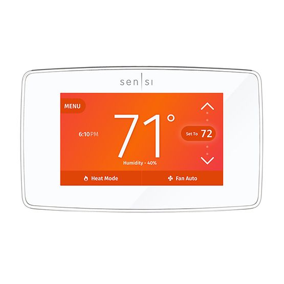 1F95U-42WF - White-RodgersTher Emerson B Sensi Touch Smart Thermostat Black