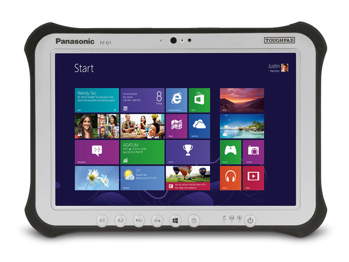 Panasonic Toughpad FZ-G1 128 GB 10.1" Intel® Core™ i5 4 GB Wi-Fi 4 (802.11n) Windows 7 Black, Gray