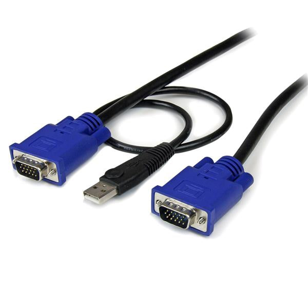 SVECONUS15 - StarTech.com CONNECT VGA VIDEO AND USB USING A SINGLE THIN KVM CABLE - KVM CABLE - USB KVM CA