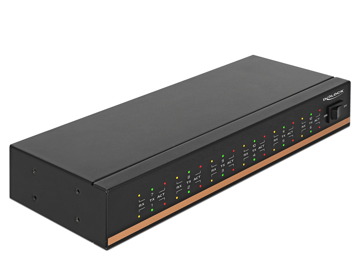 64070 - Delock USB 2.0 to 12 Port Serial RS-232 Hub