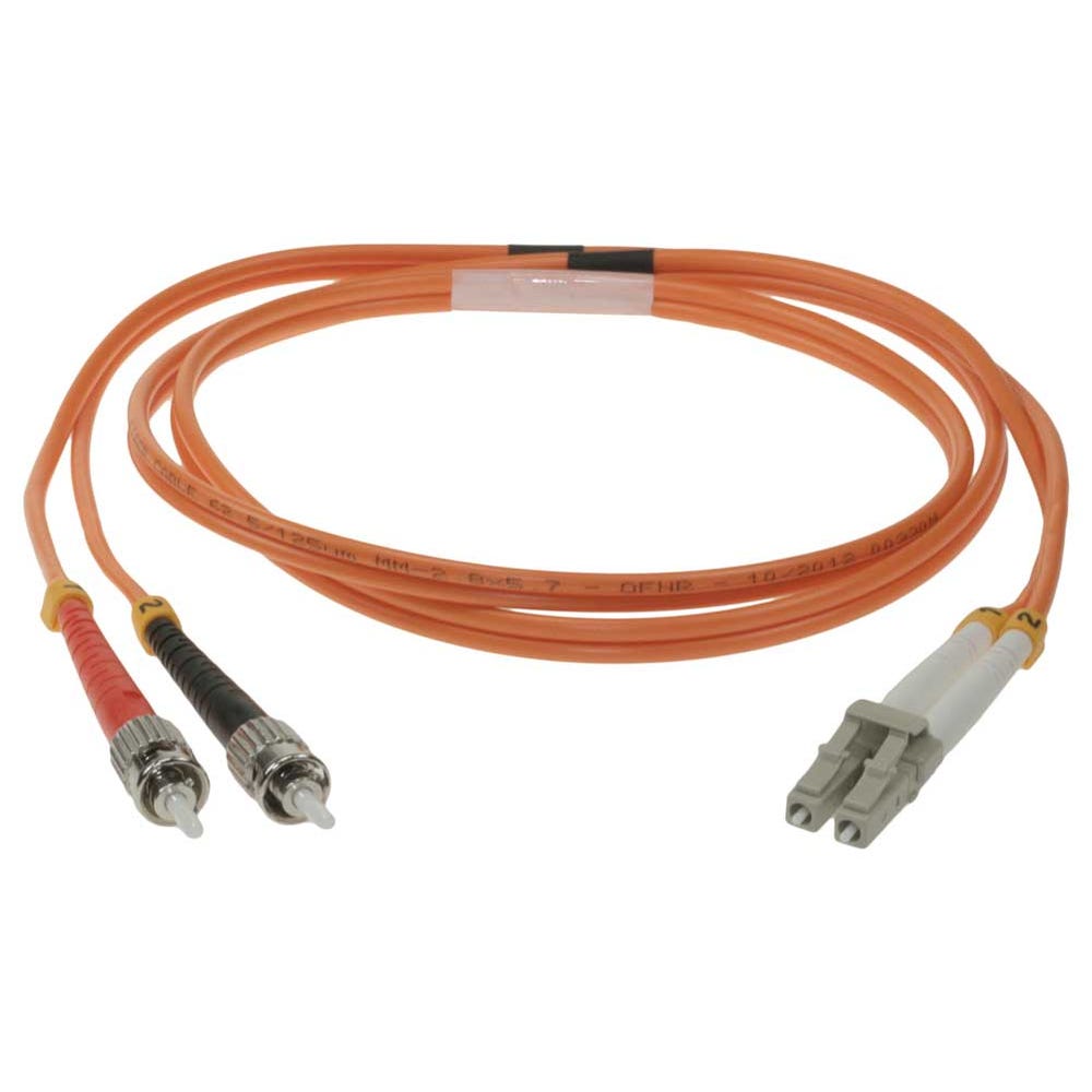 14580 - Legrand C2G 6M LC-ST 50/125 OM2 DUPLEX MULTIMODE PVC FIBER OPTIC CABLE (USA-MADE)