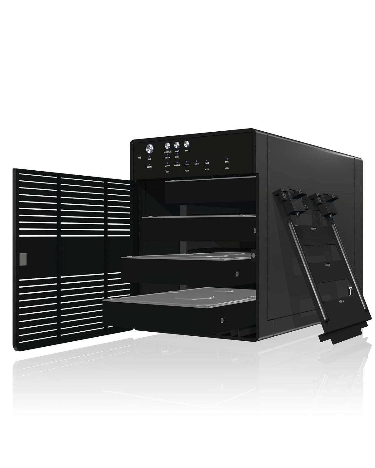 IB-3640SU3 - Raidsonic 4-Bay 3.5-Inch SATA USB 3.0/eSATA External Drive Enclosure