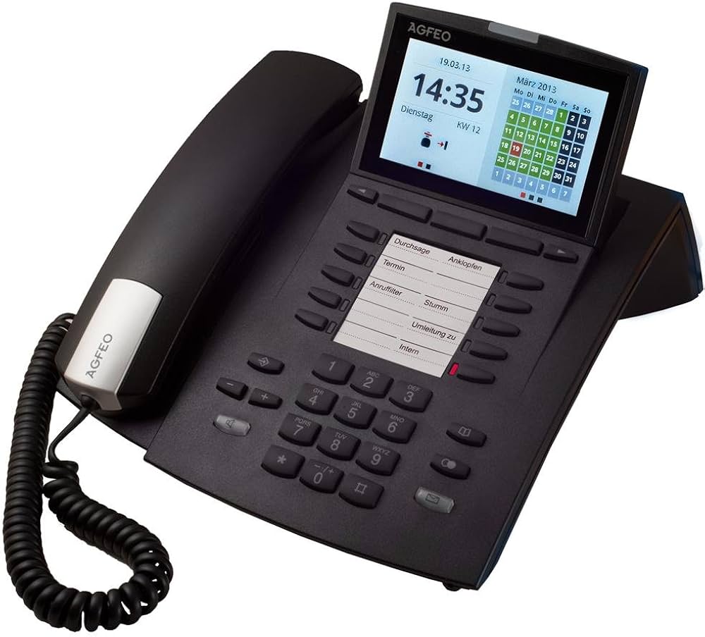 6101322 - Agfeo ST 45 IP Phone Black Wired IP Phone