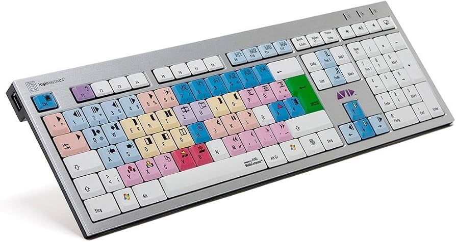 LKB-MCOM4-AJPU-DE - LogicKeyboard Media Composer German ASTRA Mac Shortcut Keyboard