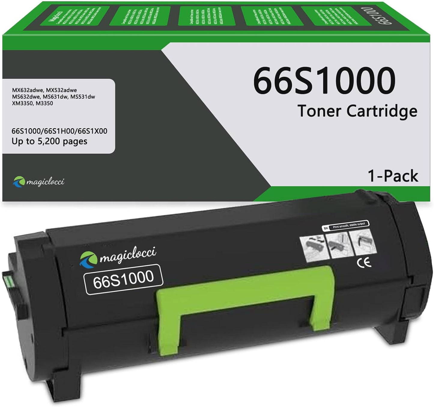 66S1000 - Lexmark Black RETURN PROGRAM PRINT Toner Cartridge
