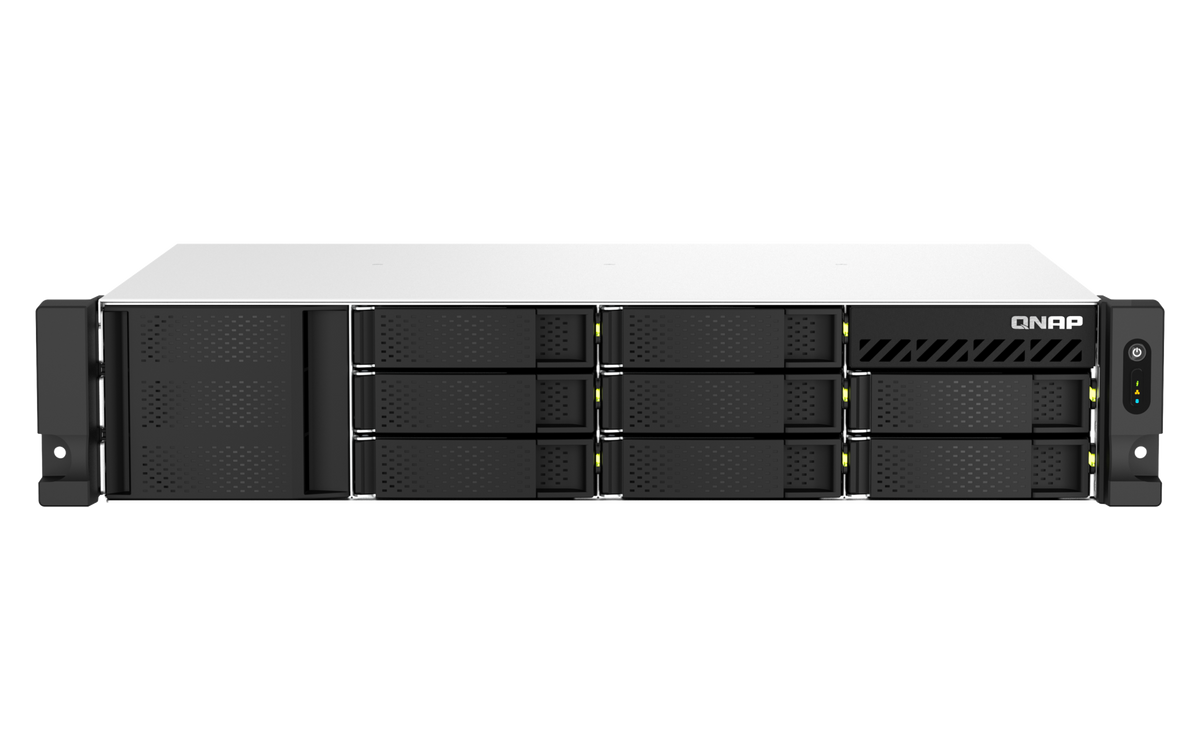 TS-864EU-8G - QNAP 8-Bay Short-Depth Rackmount NAS 8GB DDR4 Dual 2.5GbE