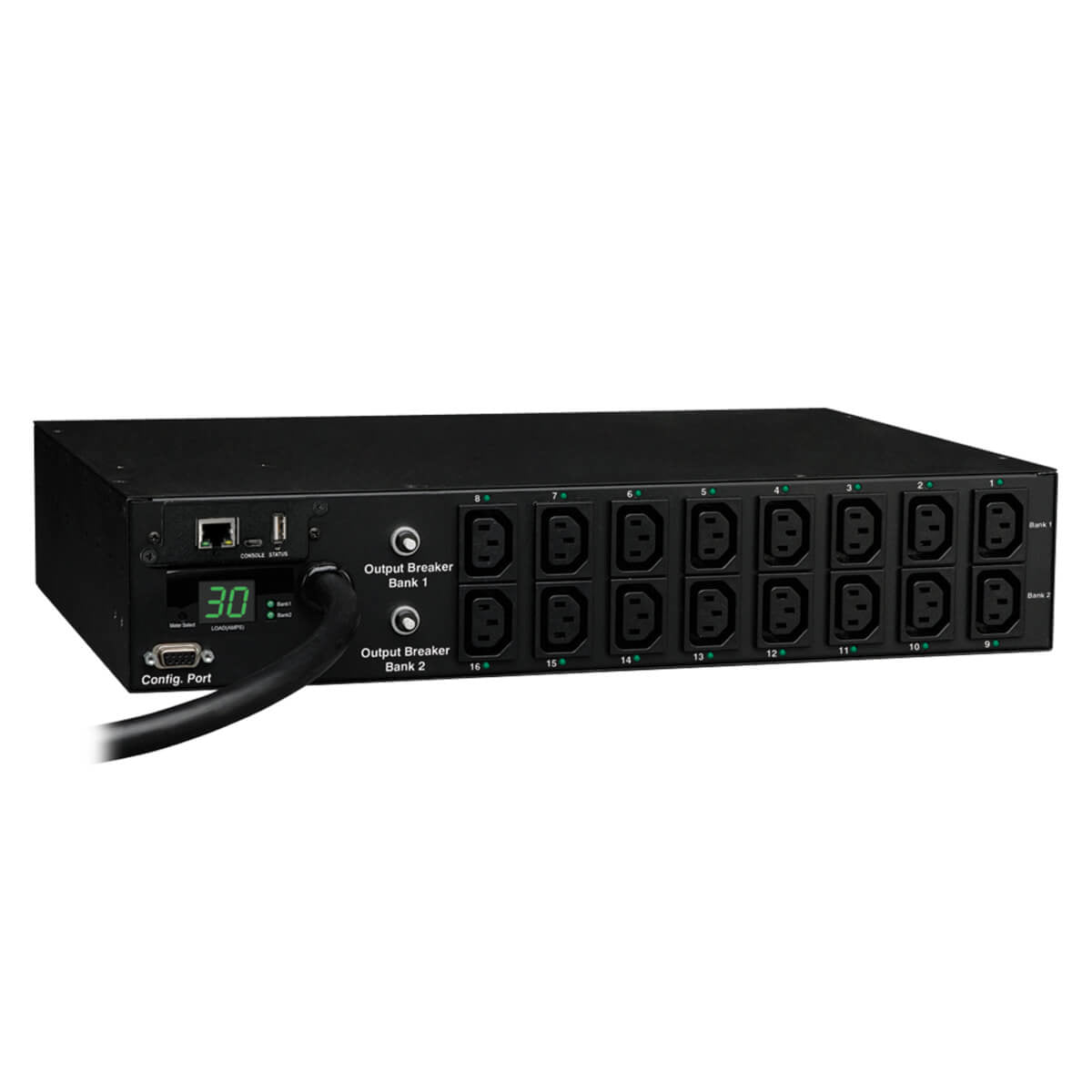 Tripp Lite PDUMH30HVNET power distribution unit (PDU) 16 AC outlet(s) 2U Black