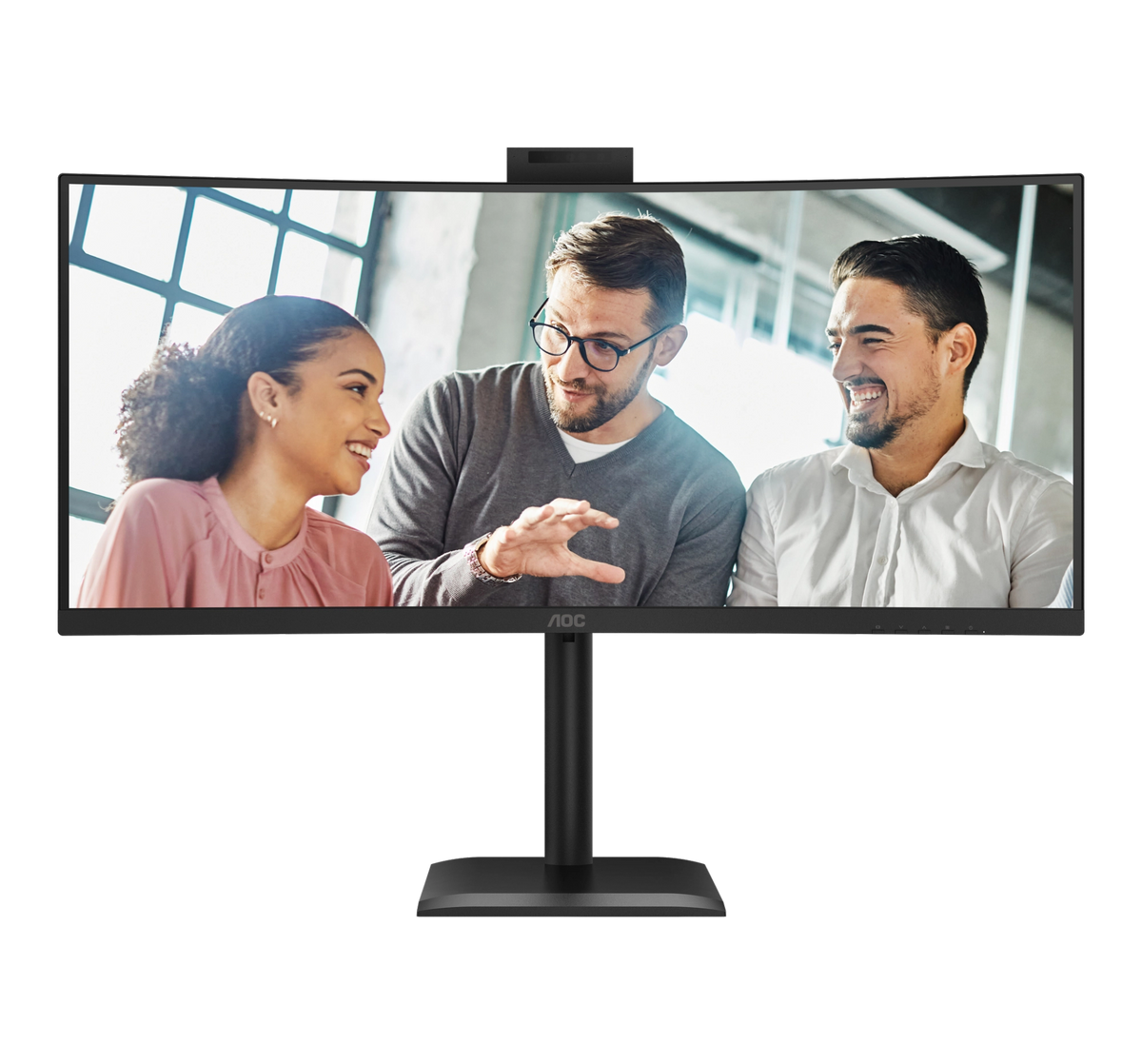 CU34E4CW - AOC 34-Inch UWQHD VA 120Hz 1500R Curved USB-C Webcam Monitor