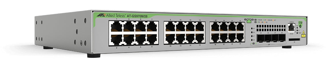 L2+ MANAGED, 24 X 10/100/1000MBPS, 4 X SFP UPLINK SLOTS, 1 FIXED AC POWER SUPPLY