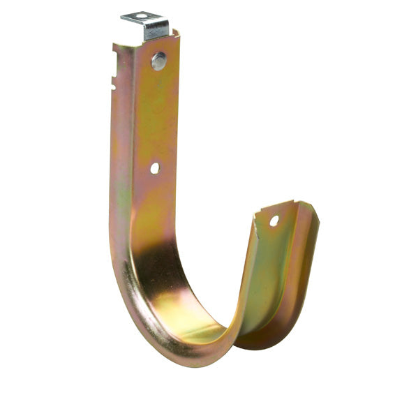 J-HOOK - 4"DIA, 90-DEGREE, GALVANIZED STEEL CONSTRUCTION, 25-PACK