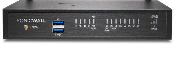 SonicWall TZ370 hardware firewall 3000 Mbit/s