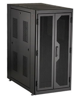 SERVER CABINET 24U,24"WX42"D WITH M6 RAILS,PLEXIGLASS FRONT & MESH REAR DOOR,SOL
