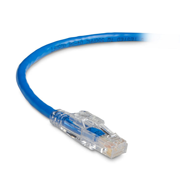 C6PC80-BL-15 - Black Box CAT6 550-MHZ LOCKABLE SNAGLESS STRANDED ETHERNET PATCH CABLE - UNSHIELDED (UTP),