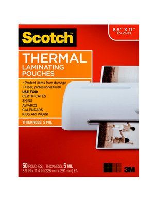 TP5854-50 - 3M THERMAL POUCHES 8.9 IN X 11.4 IN