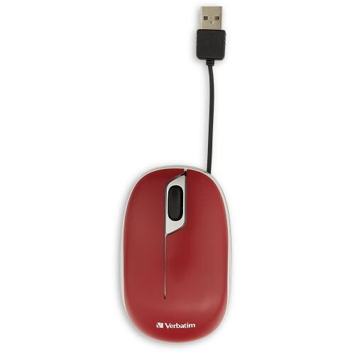 70752 - Verbatim Retractable Cable USB-A Optical Mouse