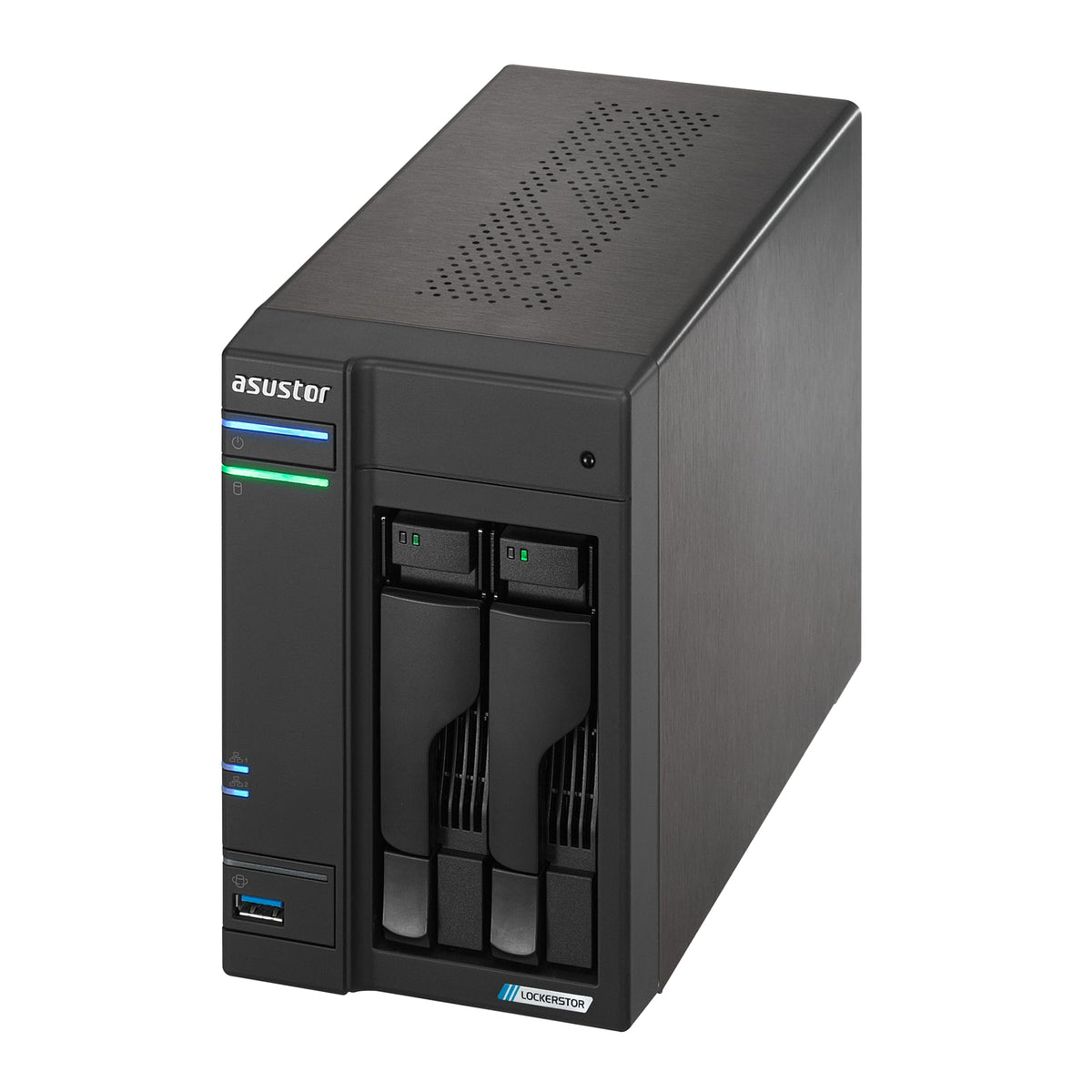90-AS6702T - Asustor Lockerstor 2 Gen2 2-Bay Celeron N5105 4GB DDR4 Dual 2.5GbE 4x M.2 NAS
