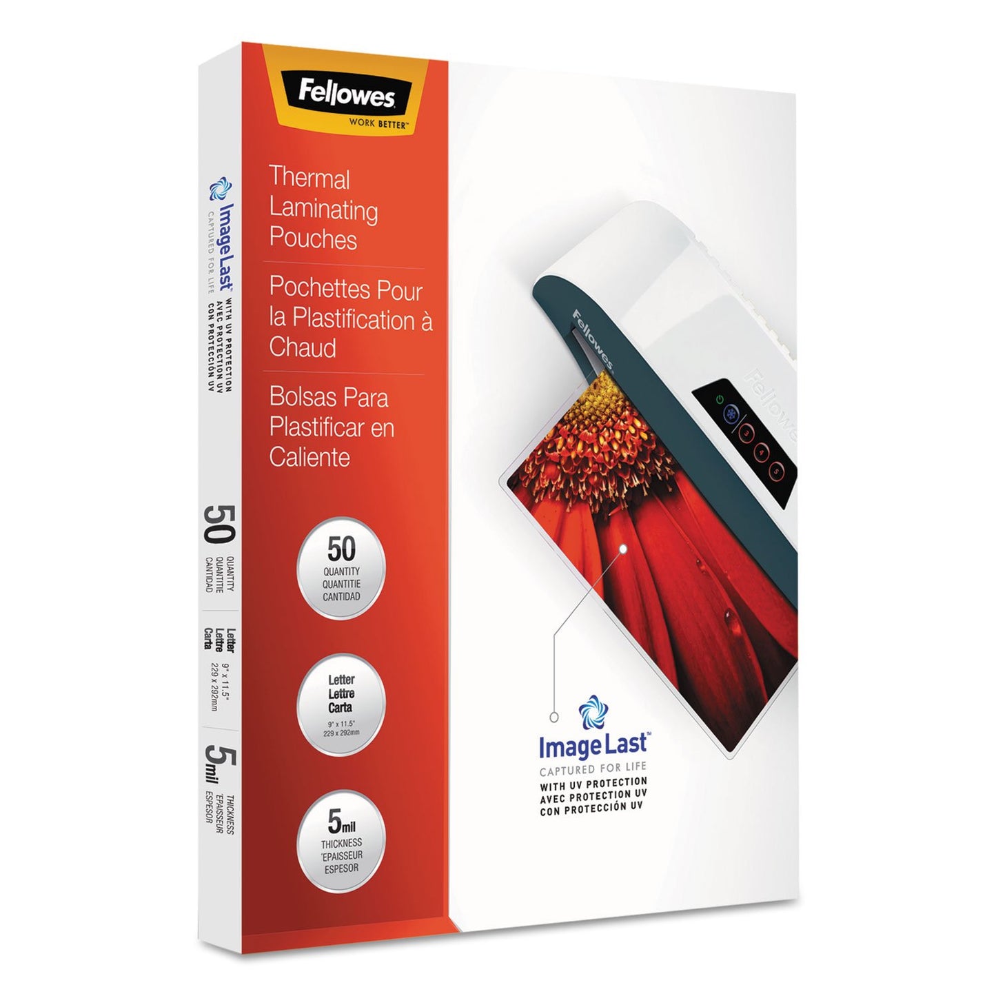 5204002 - Fellowes LAMINATING POUCHES PRESERVE PROTECT AND ENHANCE IMPORTANT DOCUMENTS. PREMIUM Q