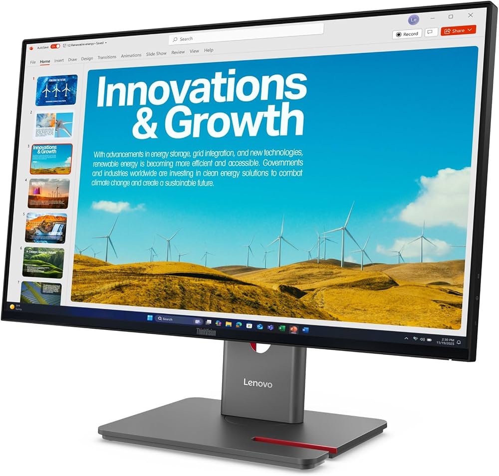 64B1GAT1EU - Lenovo ThinkVision P24qd-40 Led- 24'' Flat-Screen Monitor LCD