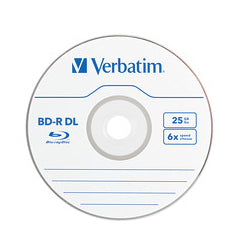 98356 - Verbatim BD-R DL 50GB 6X WITH BRANDED SURFACE - 25PK SPINDLE
