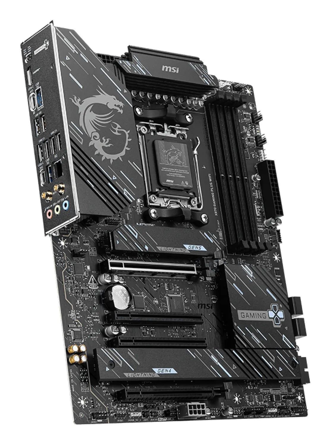 7E47-004R - MSI X870 GAMING PLUS WIFI AM5 DDR5 ATX WiFi 7 Gaming Motherboard
