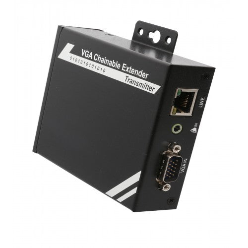 SY-EXT32016 - SYBA VGA-AUDIO CHAINABLE-SPLITTER EXTENDER OVER CAT.5E/6-IP UP TO 100-METER, RESOLUTI