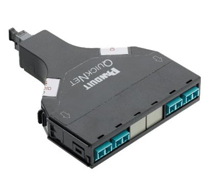Panduit FQ3ZN-08-10NMBN fiber optic adapter LC/MPO Black